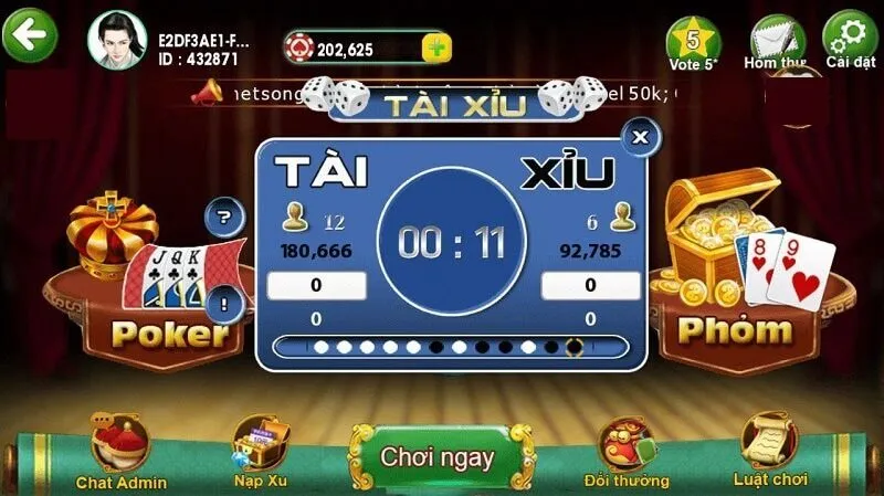 các bước tham gia chơi tài xỉu